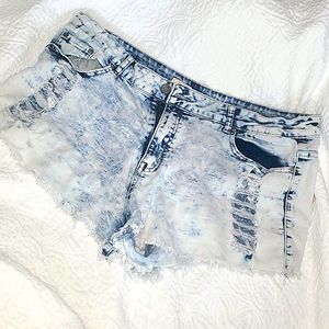 Acid Wash Cut Off Shorts